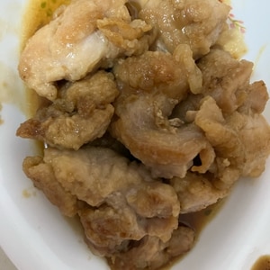 酢でさっぱりと！鶏モモの照り焼き